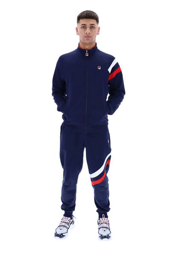 Jaqueta Trilha Fila Homem Azul Marinho - Fila Stance Track Portugal Online,WRZI-63072